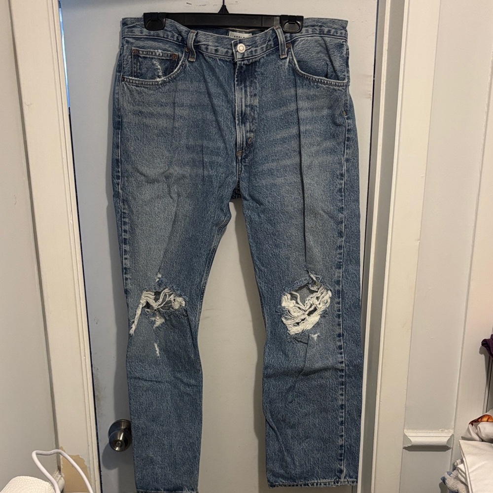 Agolde Classic Blue Relaxed Jeans